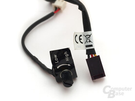 Drehpoti und 3-Pin-Stromanschluss