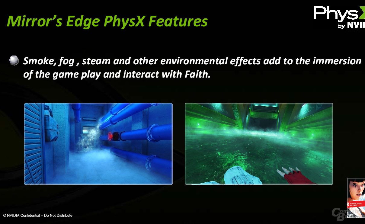 Nvidia PhysX in Mirror's Edge