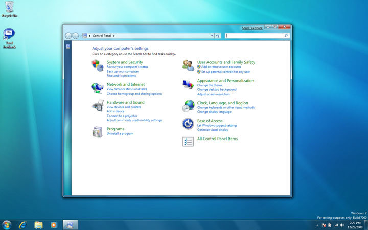 Windows 7 Beta Build 7000