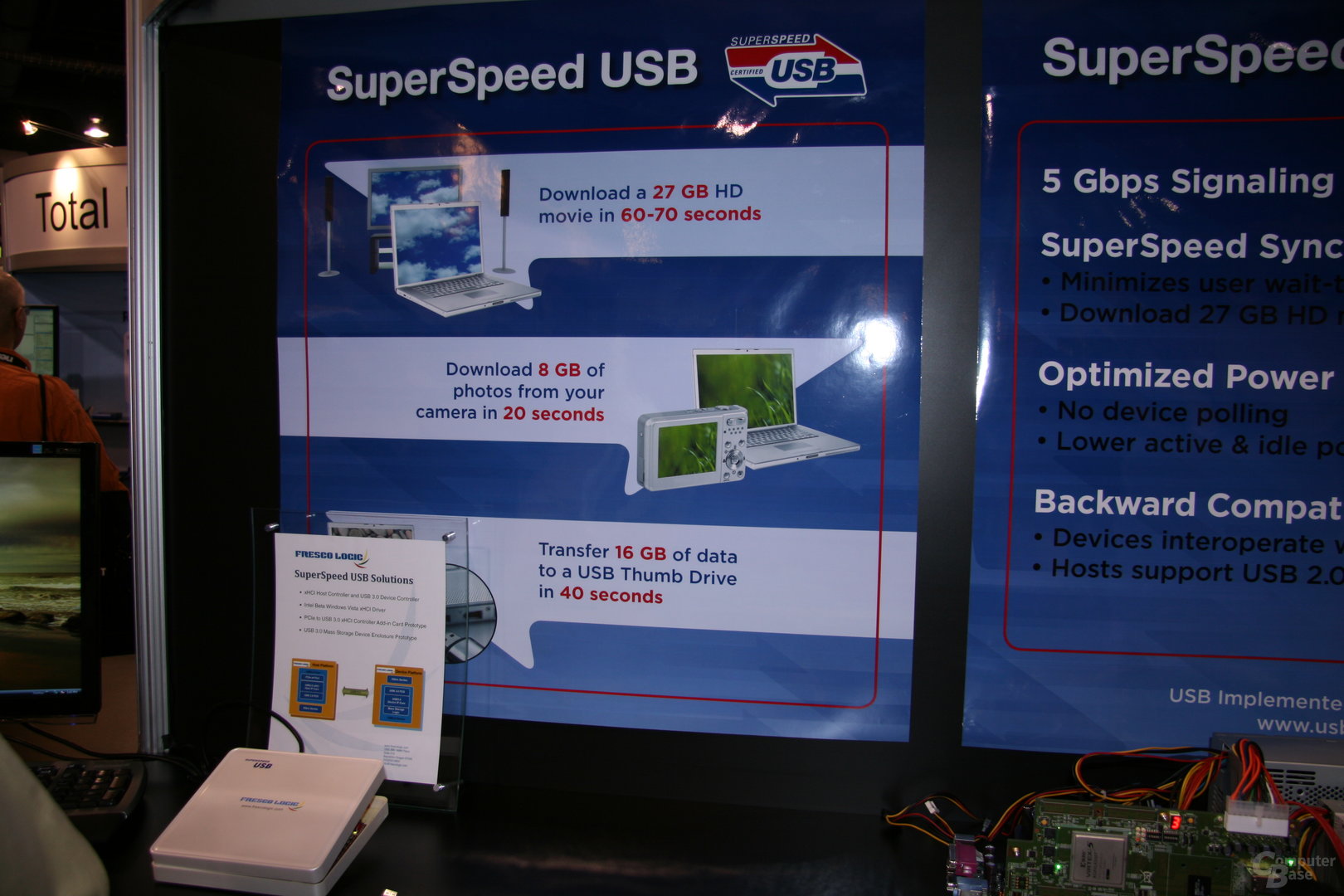 USB 3.0 auf der CES 2009 in Aktion