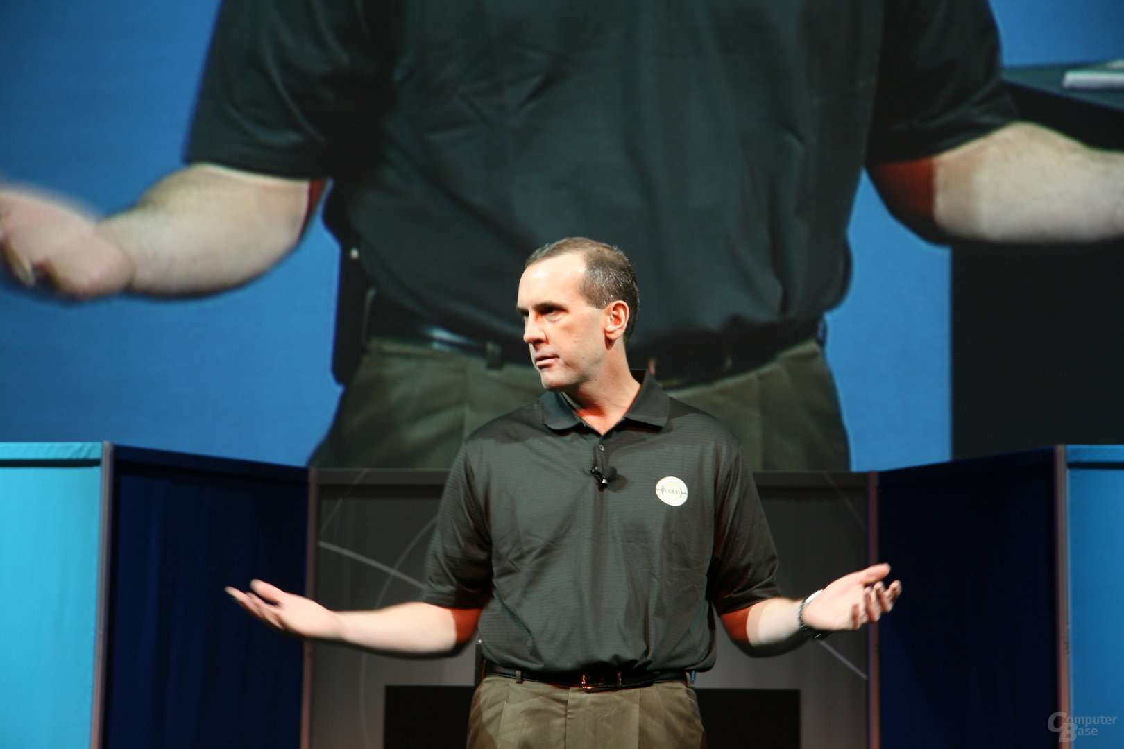 AMD-CEO Dirk Meyer auf der Keynote