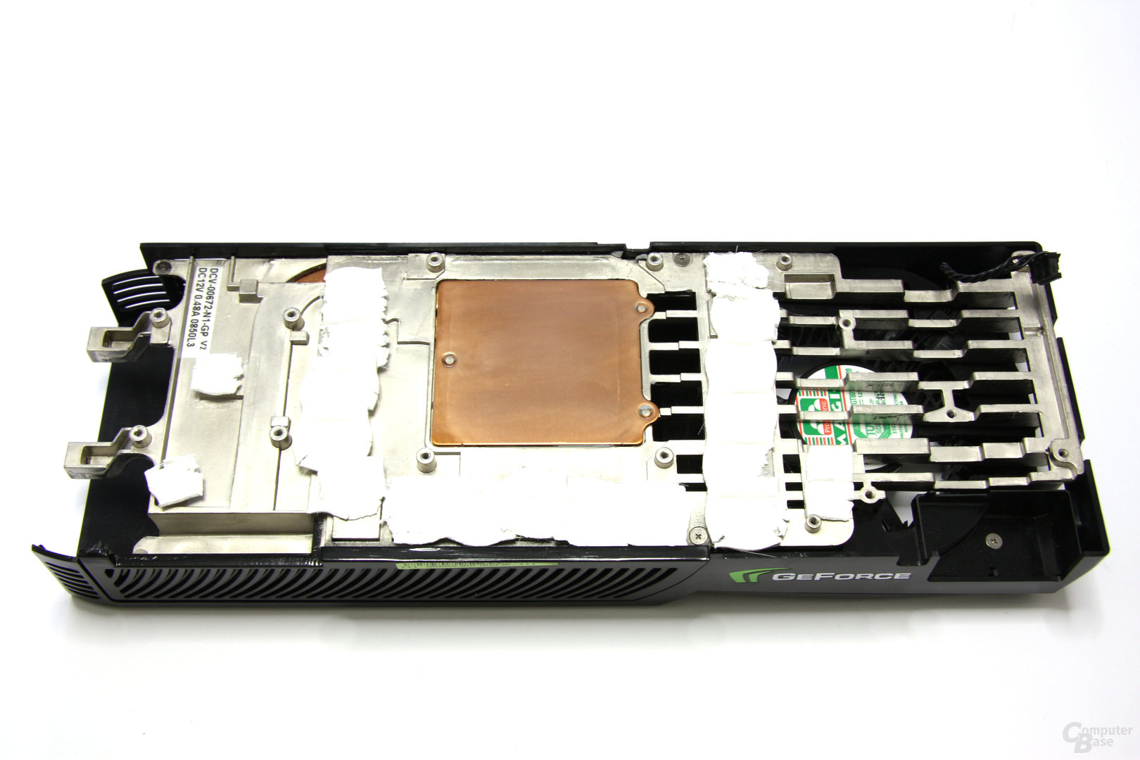 GeForce GTX 285 Kühlerrückseite