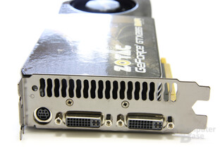Zotac GeForce GTX 285 AMP! Slotblech