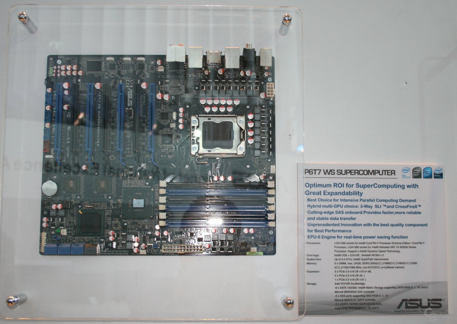 Asus P6T7 WS Supercomputer