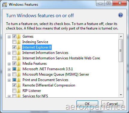 IE8 in Windows 7 Build 7048 deaktivieren