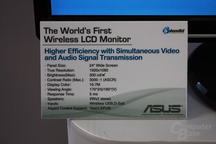 Spezifikationen des noch namenlosen Asus-Monitors mit Wireless USB