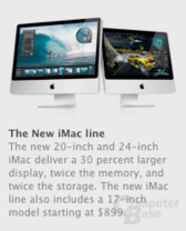 Apple iMac auch wieder mit 17 Zoll