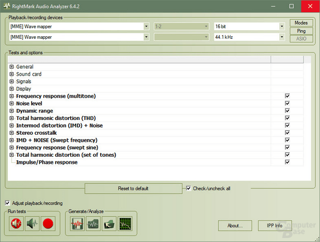 RightMark Audio Analyzer Download - ComputerBase