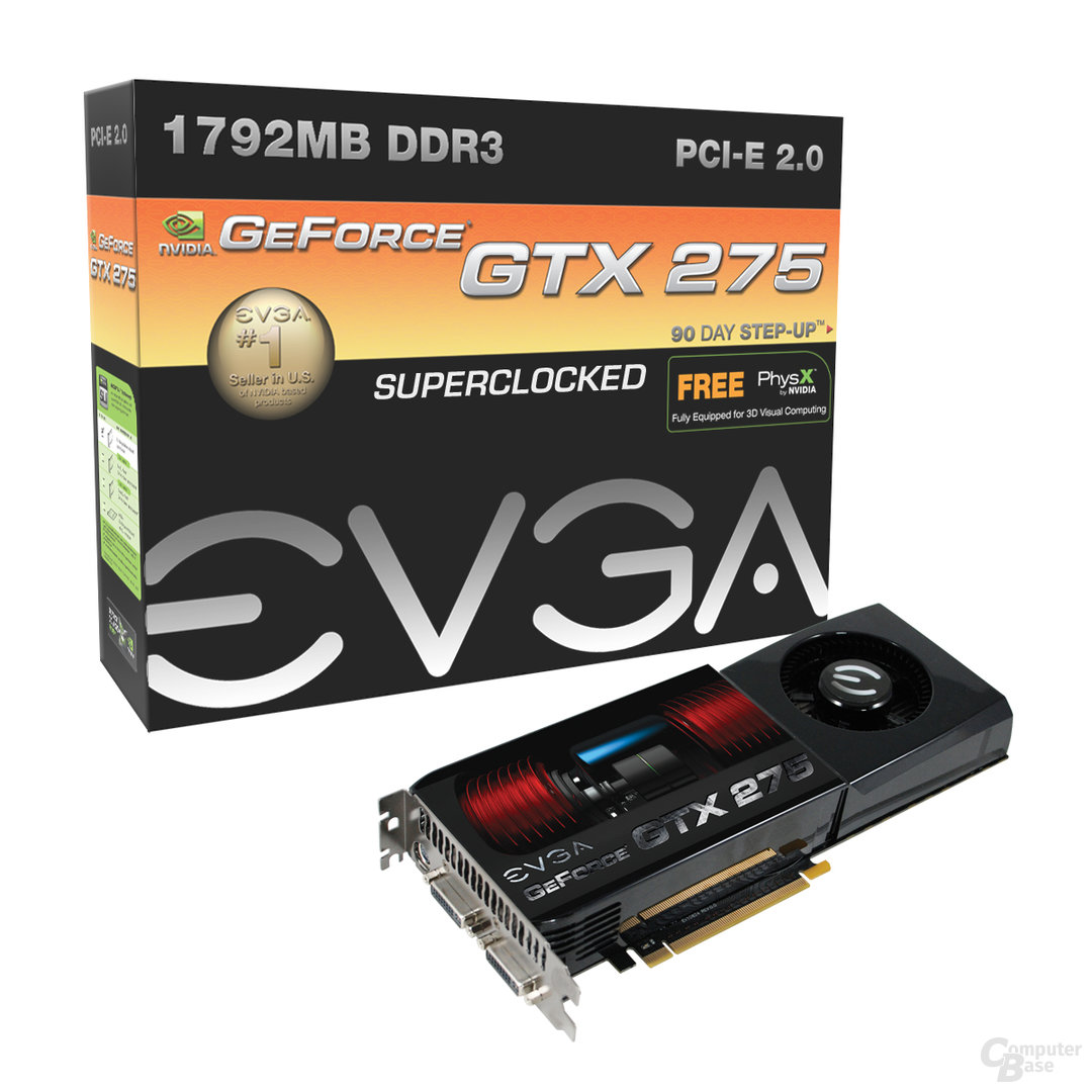 EVGA GeForce GTX 275 mit 1.792 MB Speicher