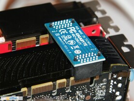 Auch die GTX 285 von Gainward (rot) ist nicht besser dran