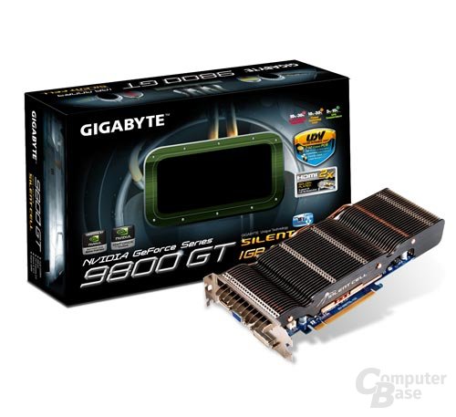 passiv gekühlte Gigabyte GeForce 9800 GT