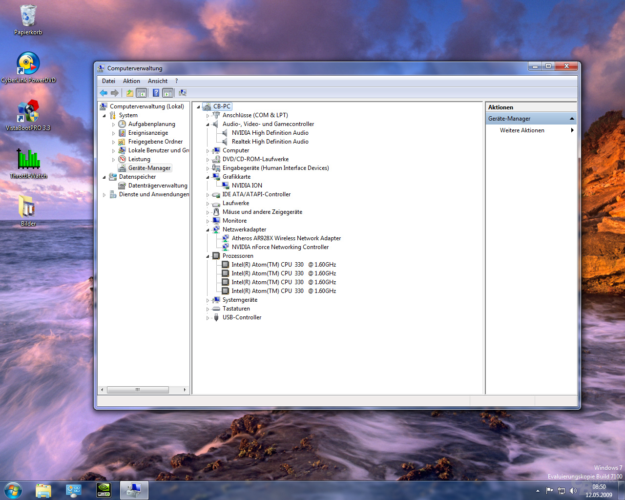 Windows 7 auf Nvidia Ion