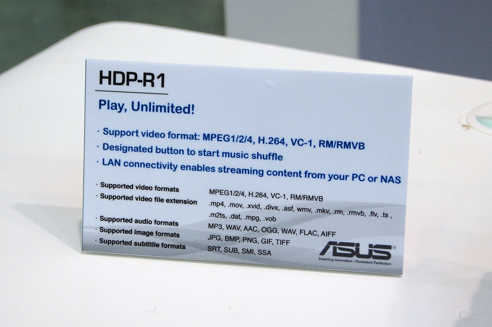 Asus HDP-R1 Multimedia Player