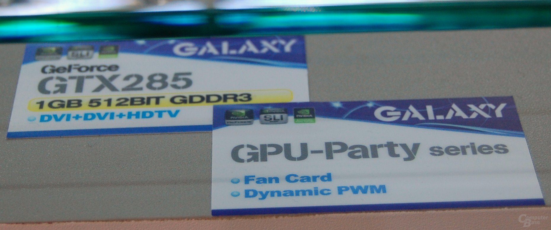 Passive Galaxy/KFA² GTX 285 mit PCIe-X1-Kühler