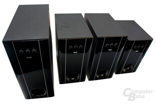 Unterschiedliche Subwoofer für die Teufel-Systeme