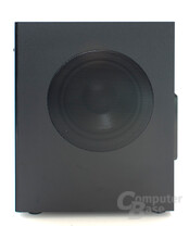 Subwoofer des Concept E 100 in der Seitenansicht