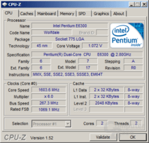 Pentium E6300 beim Stromsparen