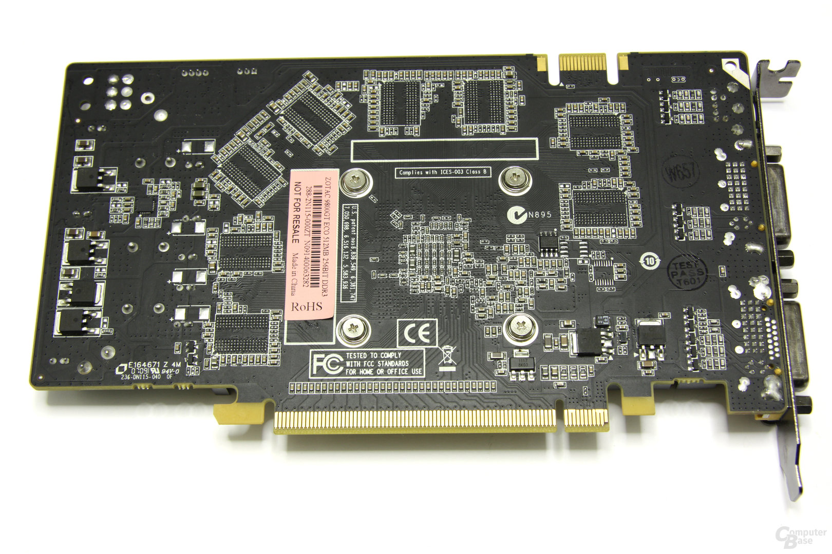 GeForce 9800 GT Eco Rückseite