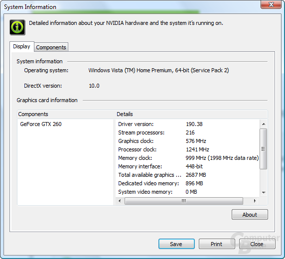 Nvidia GeForce 190.38