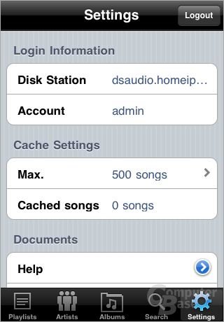 Synology DS Audio für iPhone und iPod touch