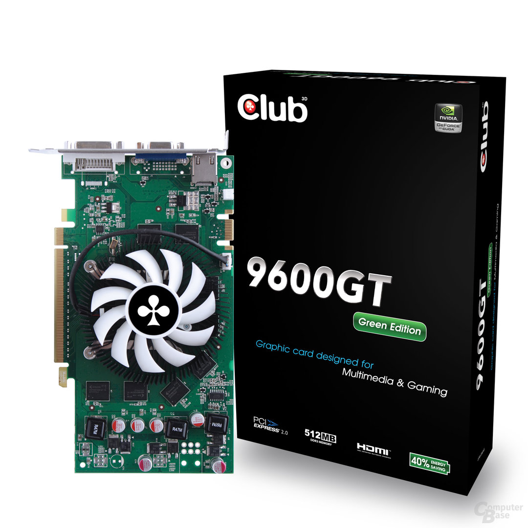 Club3D GeForce 9600 GT Green Edition