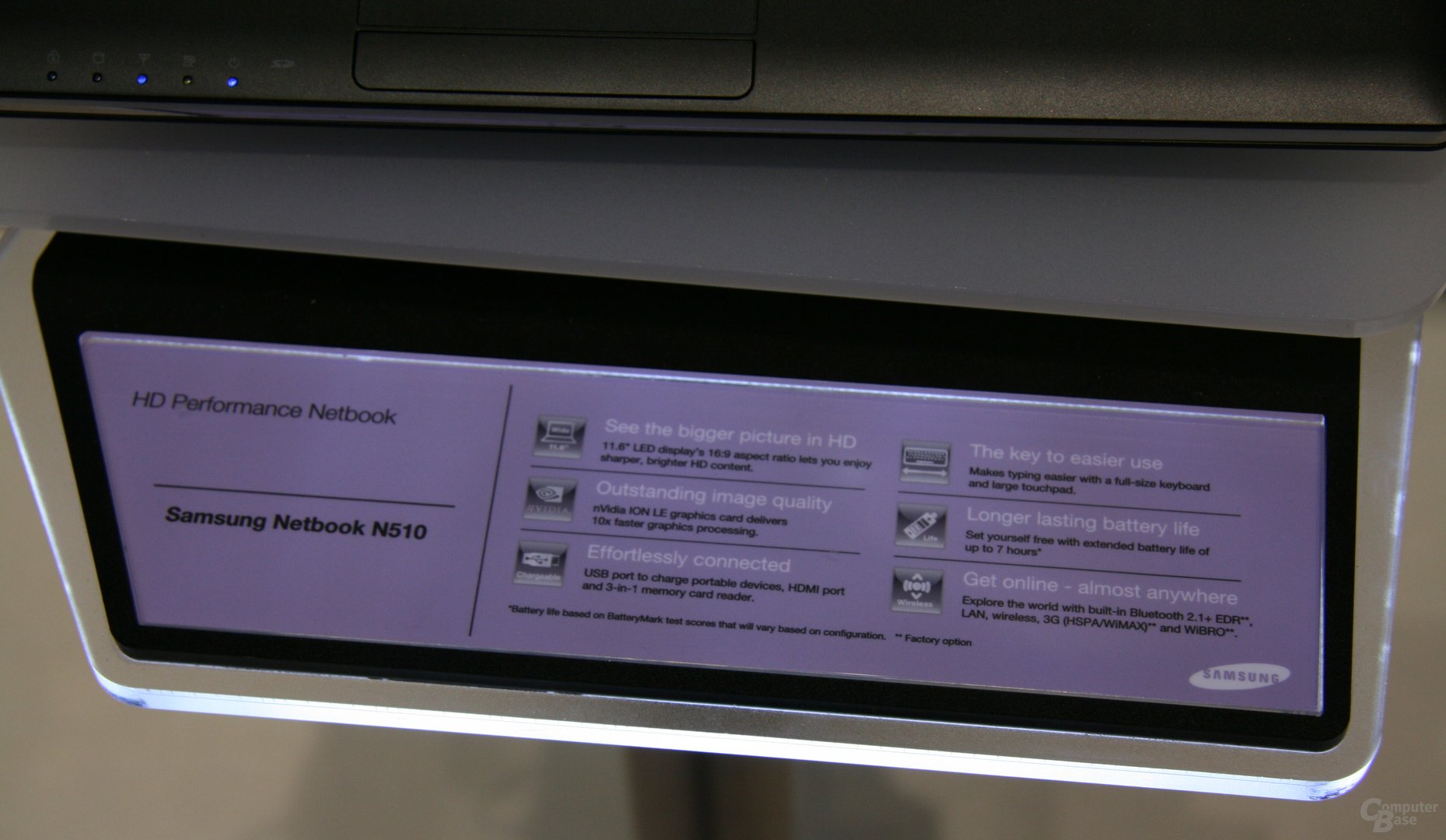 Samsung N510 – 11,6-Zoll-Netbook mit Ion
