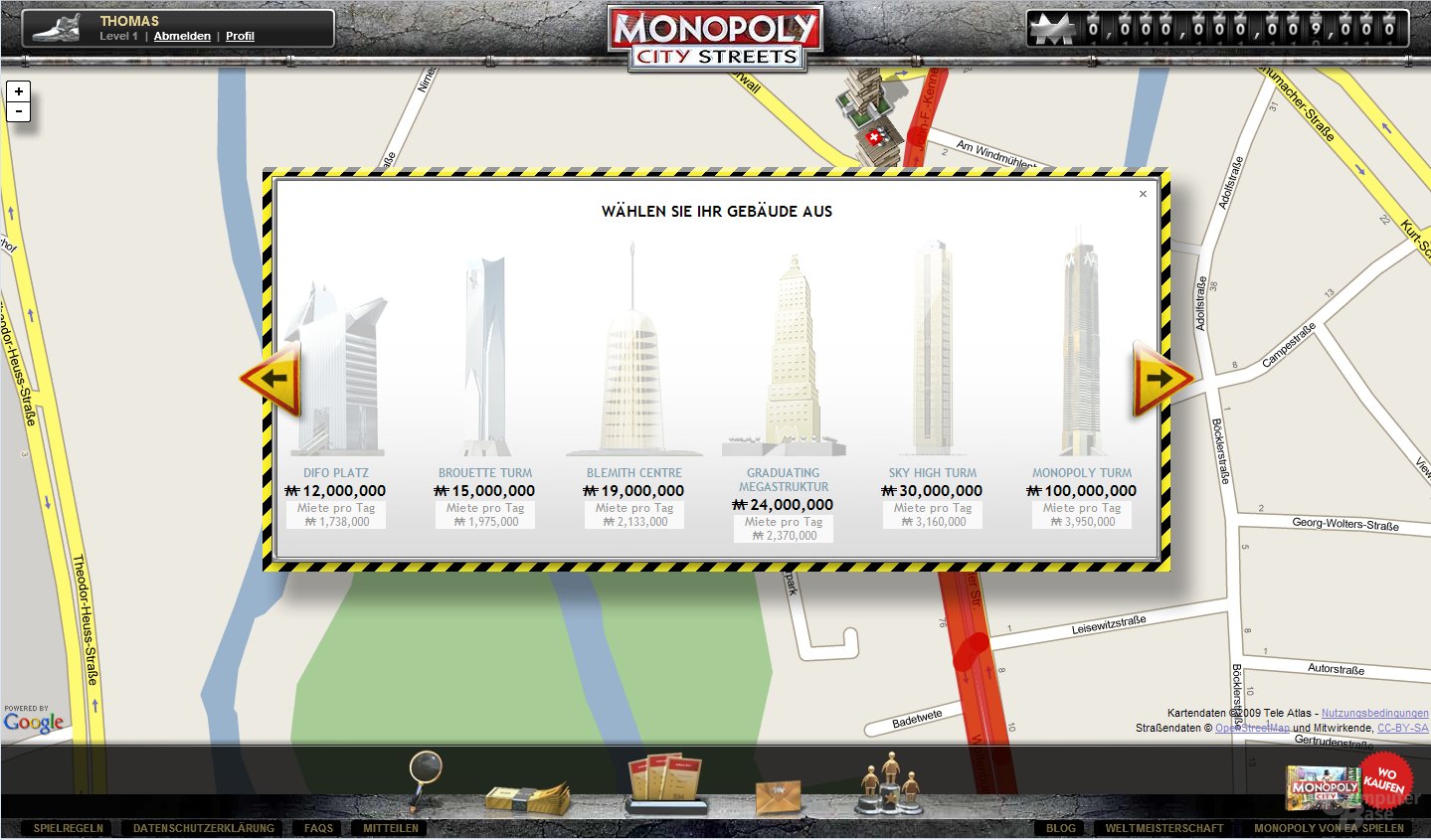 Monopoly CityStreets Gebäude