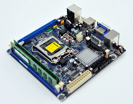 Mini-ITX-Mainboard mit H57-Chipsatz von Intel