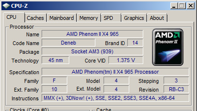 AMD Phenom II X4 965 BE (C3-Stepping) im Test: Neues Stepping, neue TDP