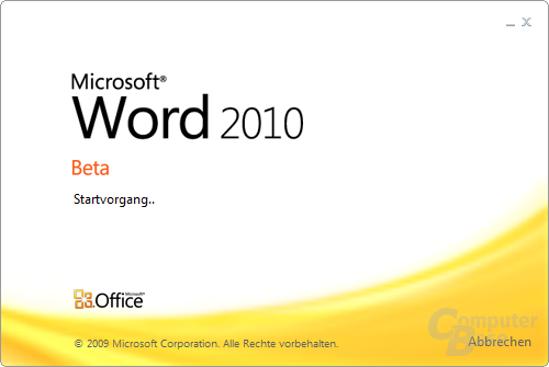 Word 2010 – Start-Logo