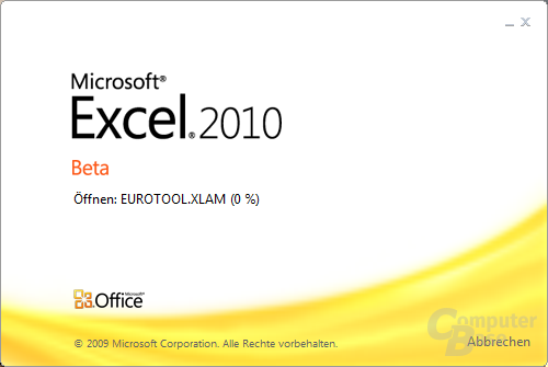 Excel 2010 – Startlogo