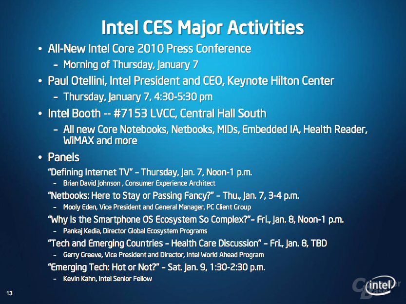 Intel CES-Preview