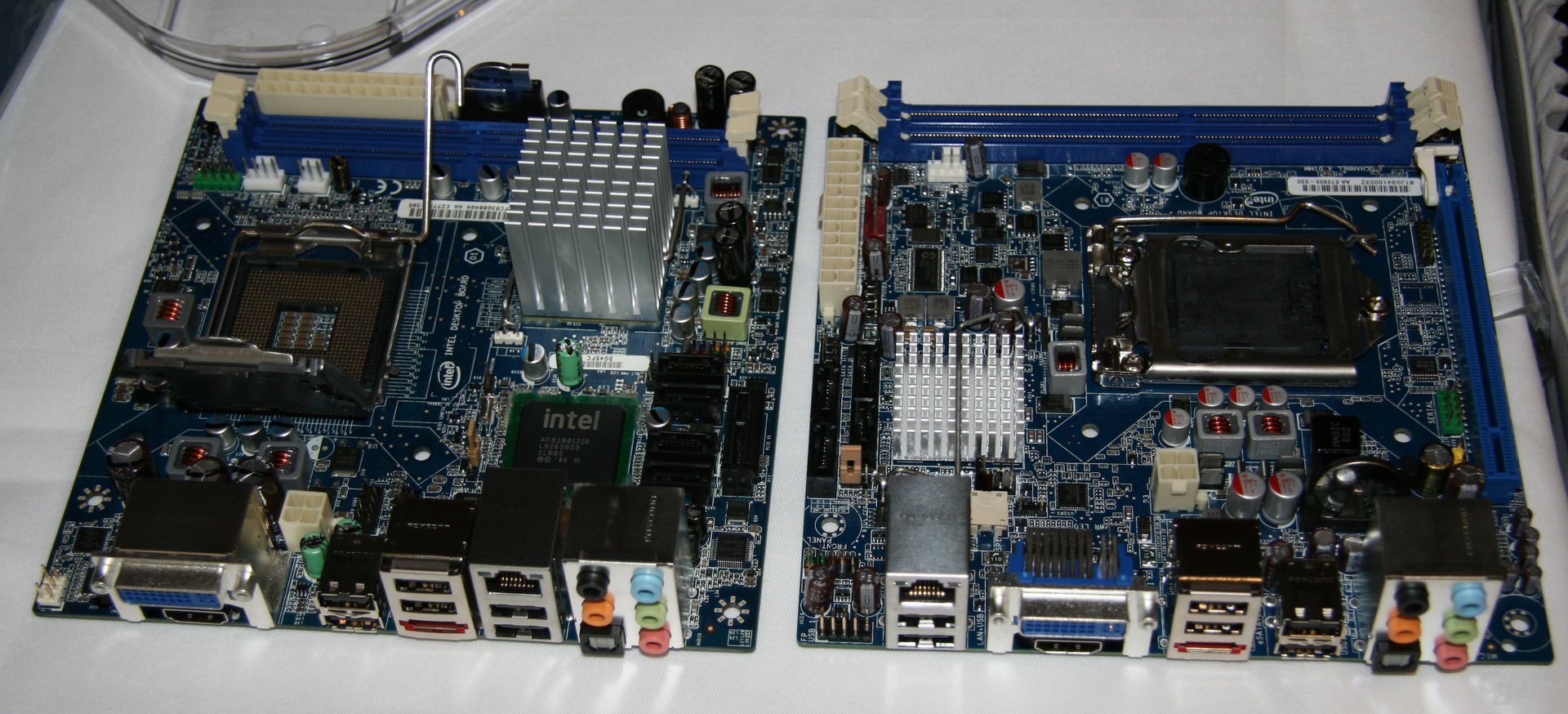 Fünf H55/H57/Q57-Mainboards von Intel