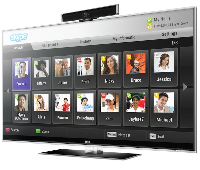 LG-Fernseher mit Skype-Unterstützung