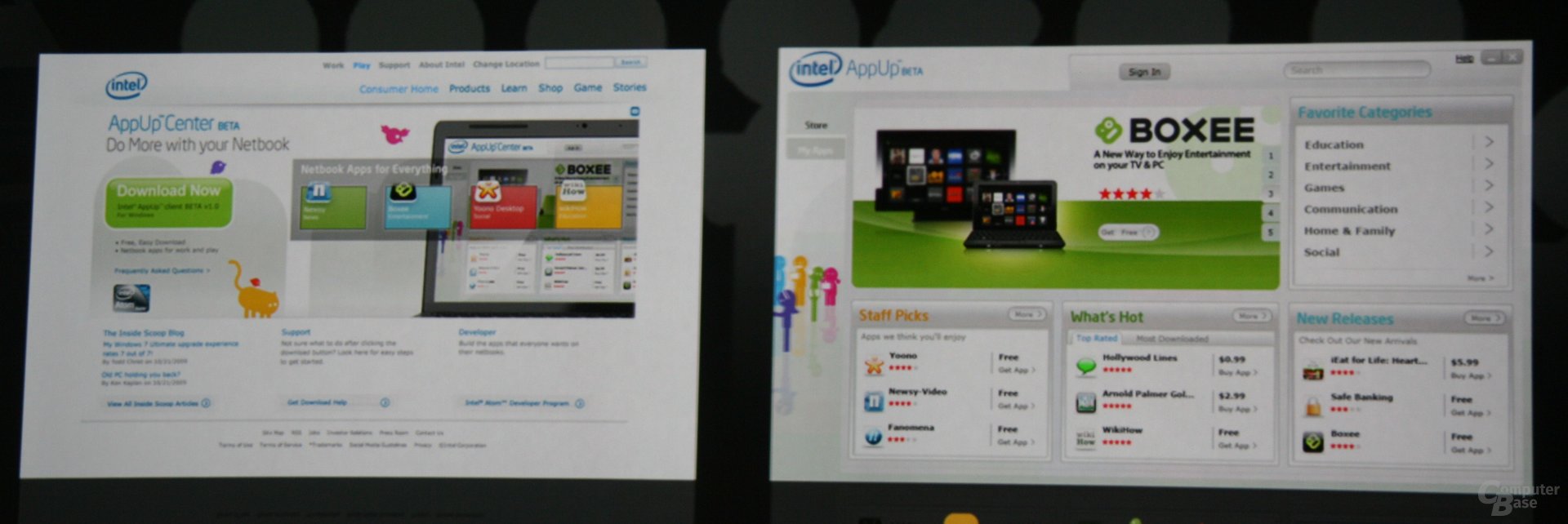 Impressionen von der Intel-Keynote