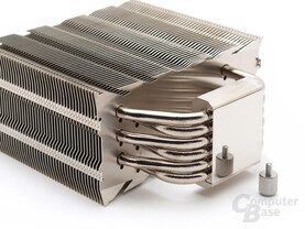 Sechs U-Heatpipes leicht versetzt