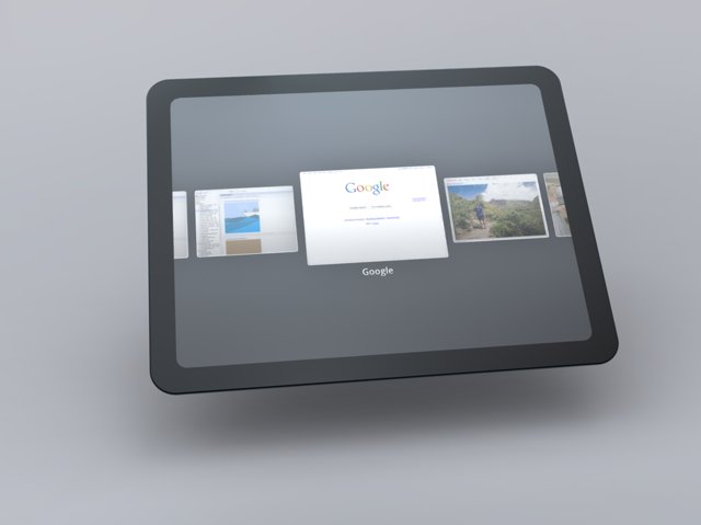 Designstudie zum Google-Tablet