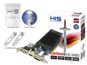 HIS Radeon HD 5450 mit 512 MByte DDR3