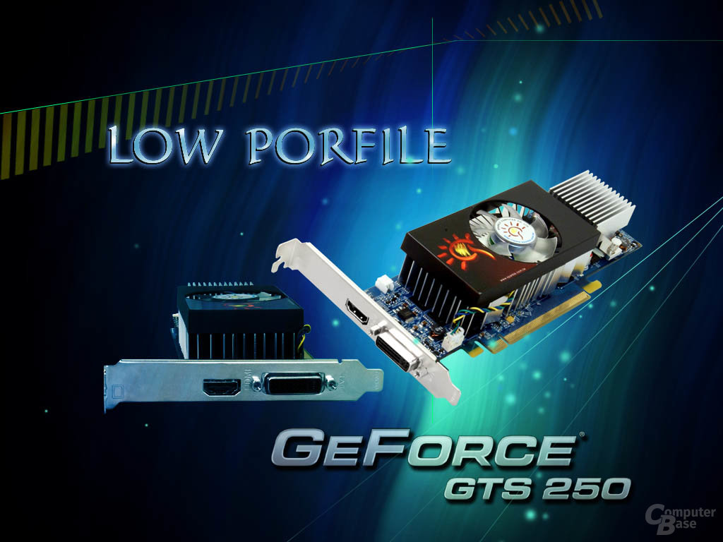 Sparkle GeForce GTS 250 mit kleinem Profil