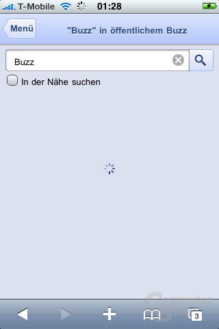 Google „Buzz“ auf dem iPhone