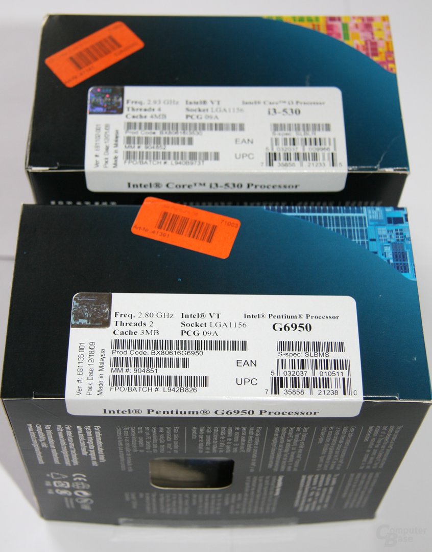 Intel Pentium G6950 und Core i3-530