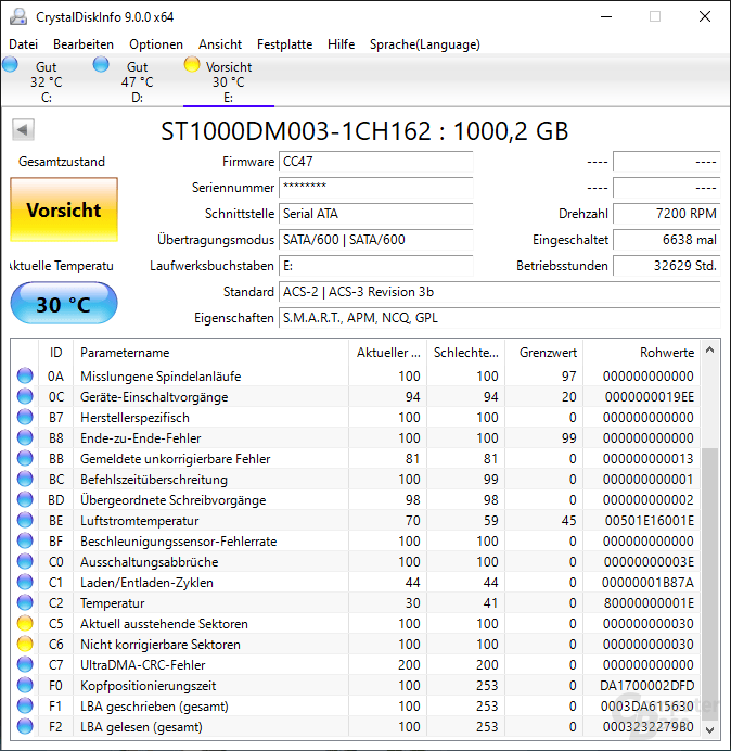 CrystalDiskInfo Download - ComputerBase