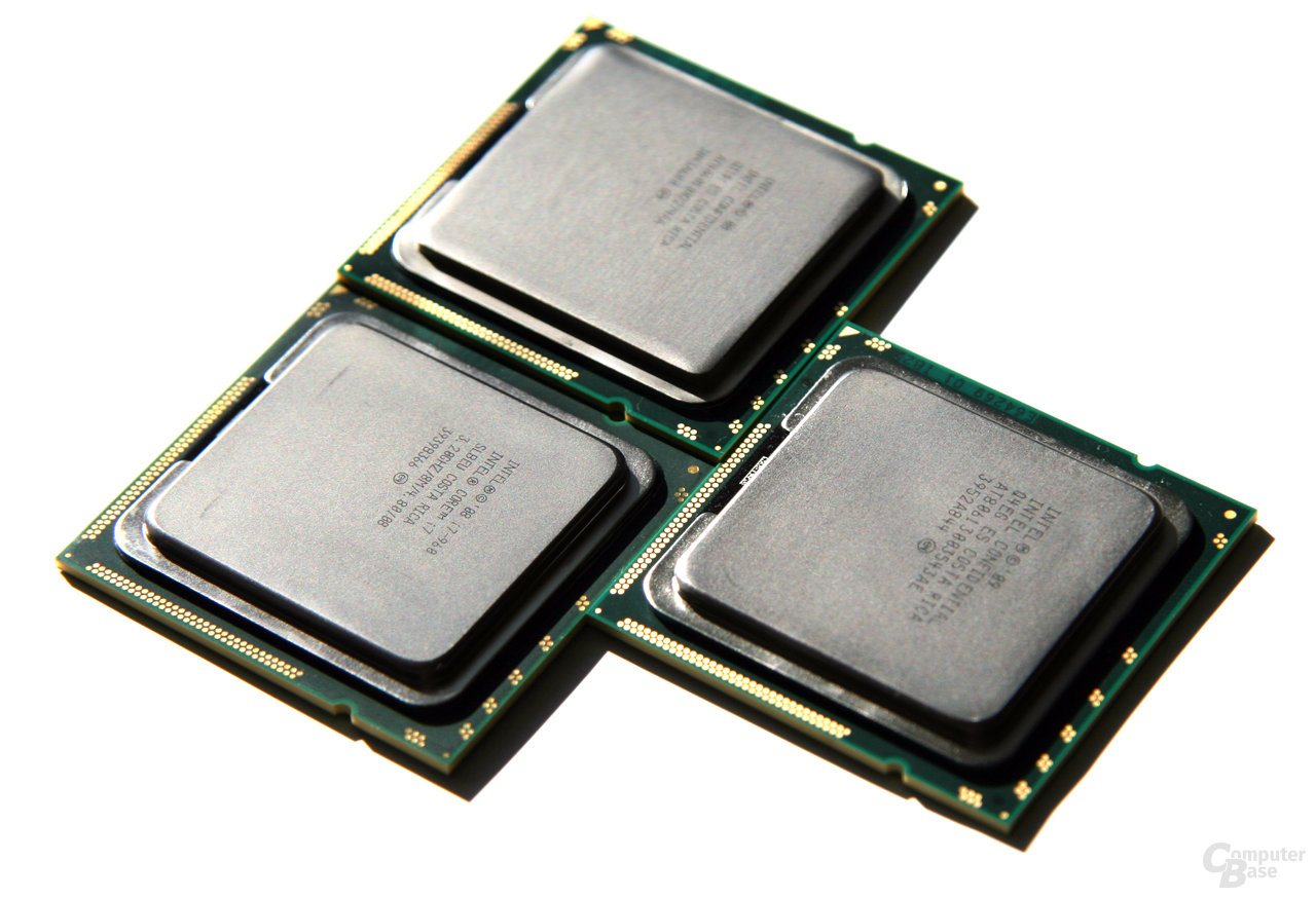 Drei LGA-1366-CPUs – Wert 2.400 Euro
