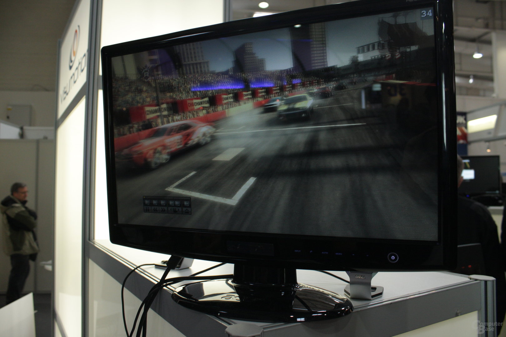 3D-Monitor mit Streifenmaske