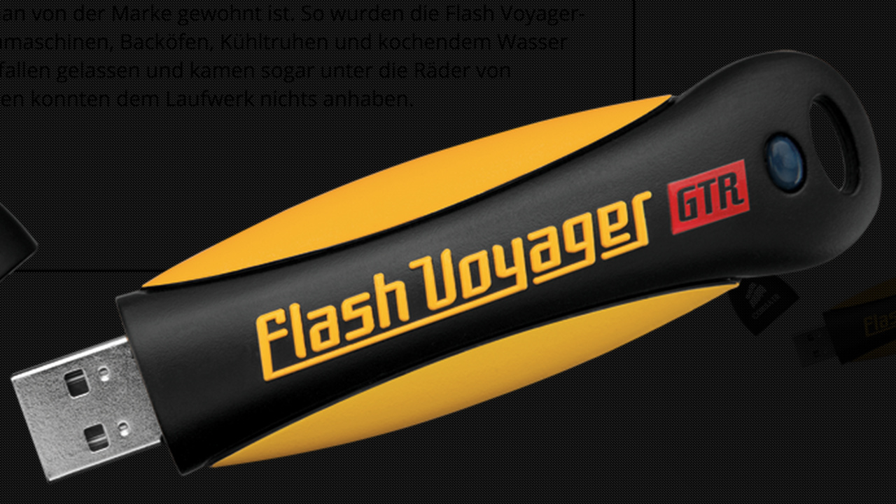 Corsair Flash Voyager GTR im Test: Rennwagen oder Seifenkiste?