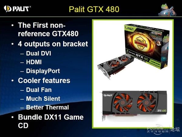 Palit GeForce GTX 480 mit neuem Kühler und DisplayPort