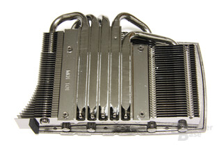GeForce GTX 480 Kühlerrückseite
