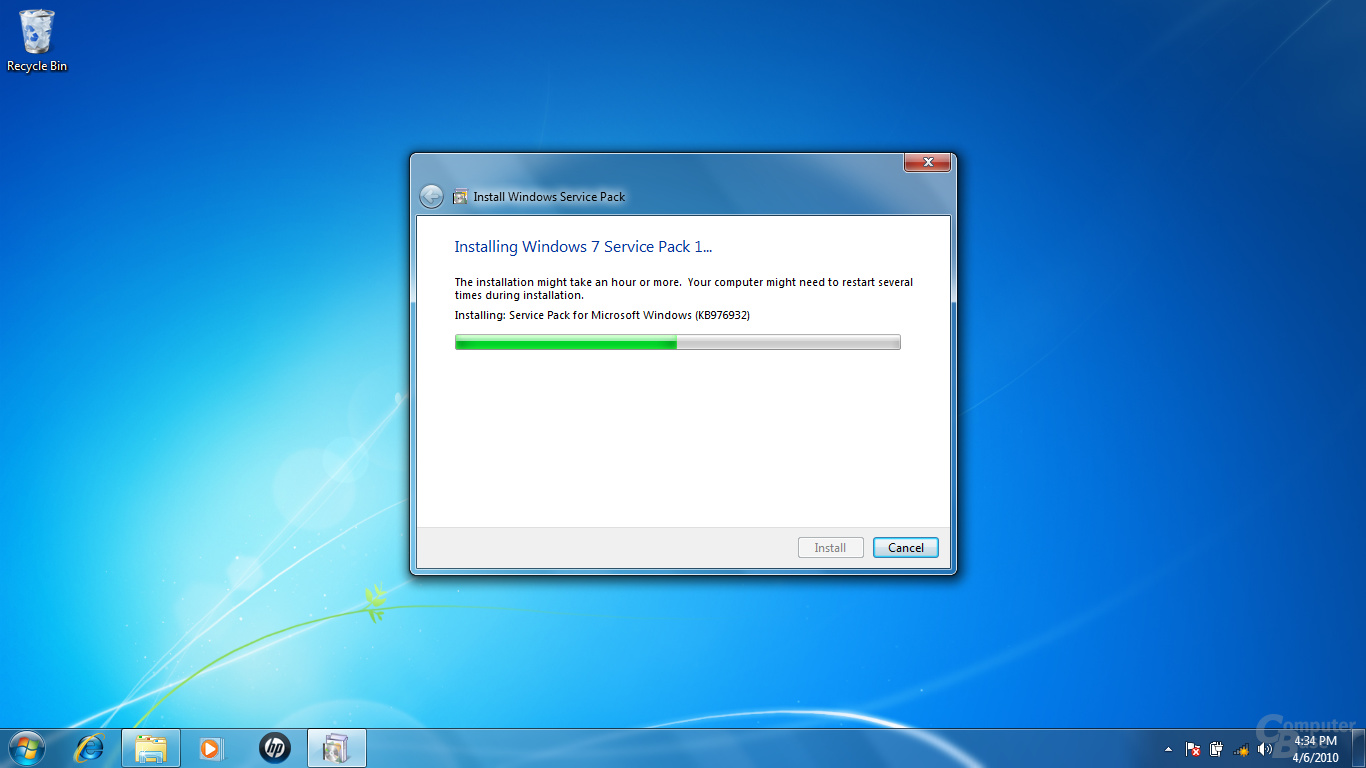 geleaktes Service Pack 1 für Windows 7