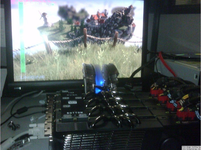 EVGA zeigt vier GeForce GTX 480 im SLI-Verbund
