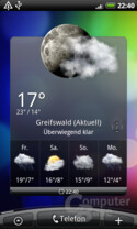 Desire-Homescreen (Wetter)